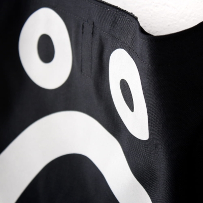 POLAR SKATE CO. HAPPY SAD TOTE BAG BLACK 