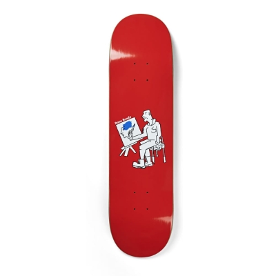 POLAR SKATE CO.DANE BRADY PAINTER RED 8.0"