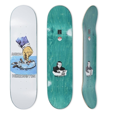 POLAR SKATE CO.  AARON HERRINGTON BREAKFAST YELLOW 8.25" (1) (1) (1) (1)