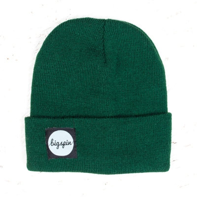 BIGSPIN BEANIE OG LOGO GREEN