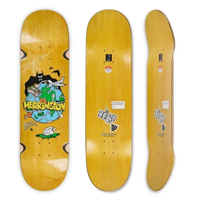 POLAR SKATE CO.  AARON HERRINGTON BREAKFAST YELLOW 8.25" (1) (1) (1) (1) (1) (1) (1) (1) (1)