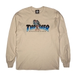 THRASHER LONG SLEEVE LEOPARD MAG SAND 