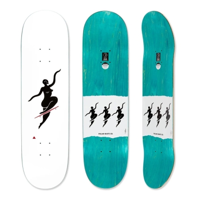 POLAR SKATE CO. TEAM NO COMPLIES WHITE 8.5"